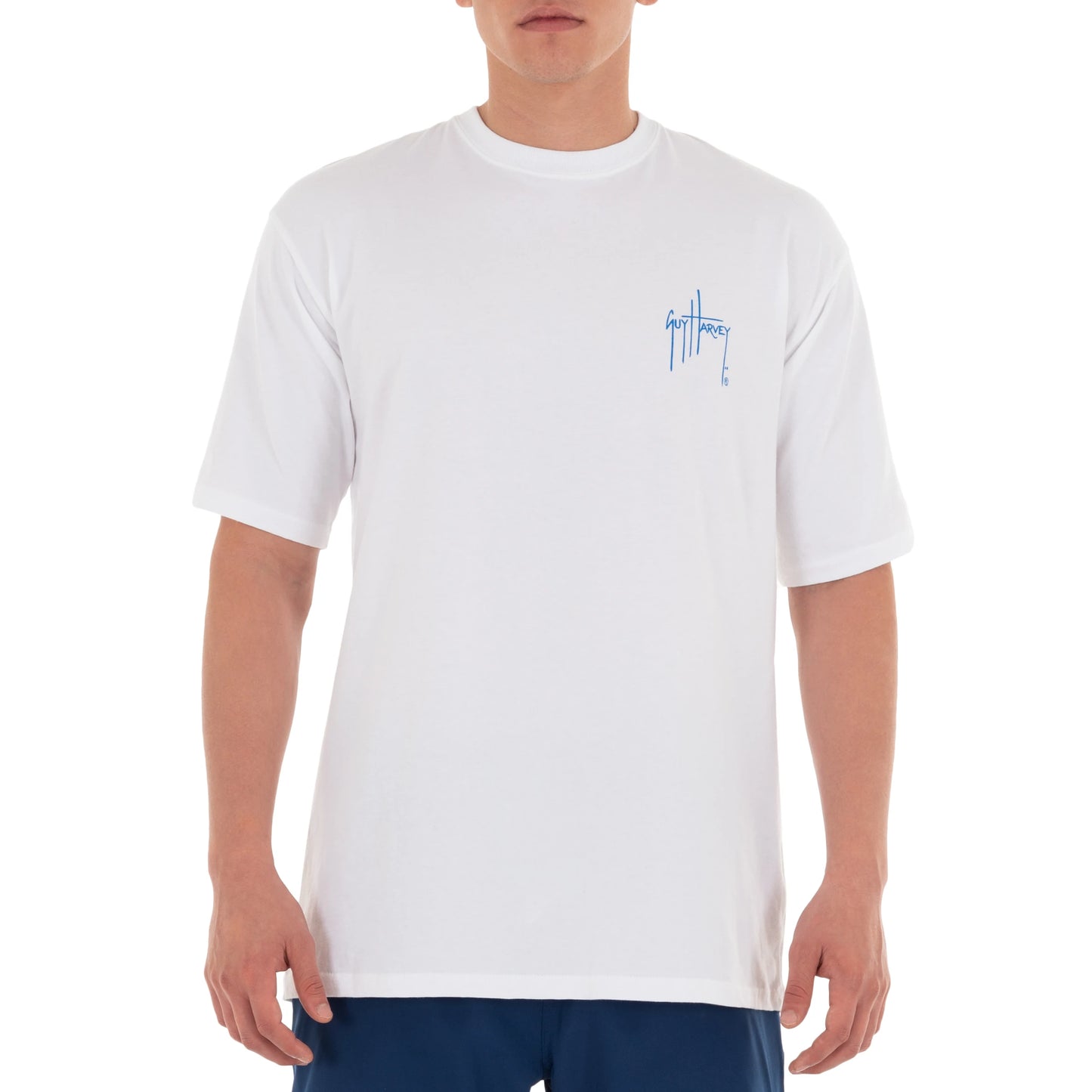 Men's Inshore Catch Trout Short Sleeve White T-Shirt