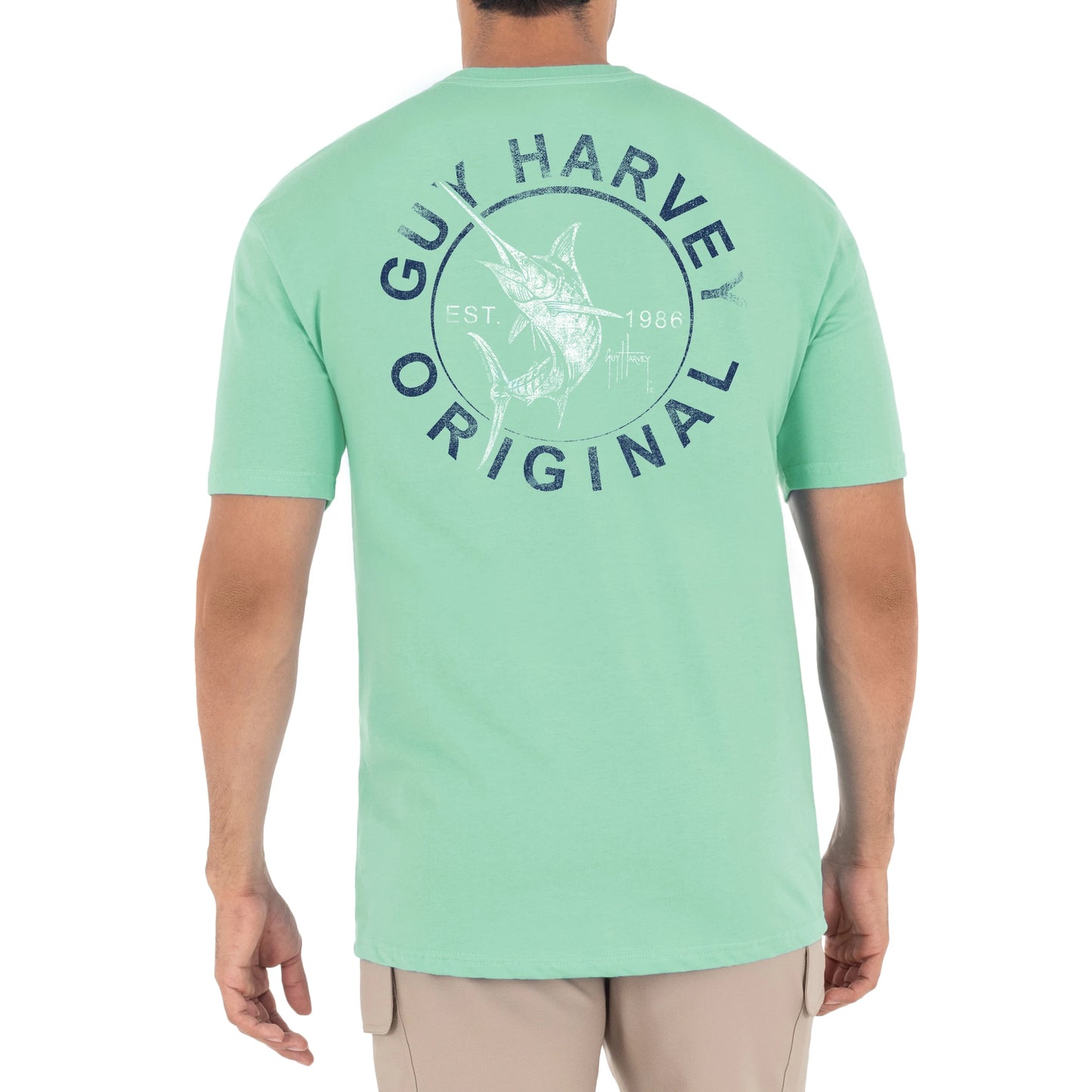 Men's Circle Short Sleeve Green T-Shirt