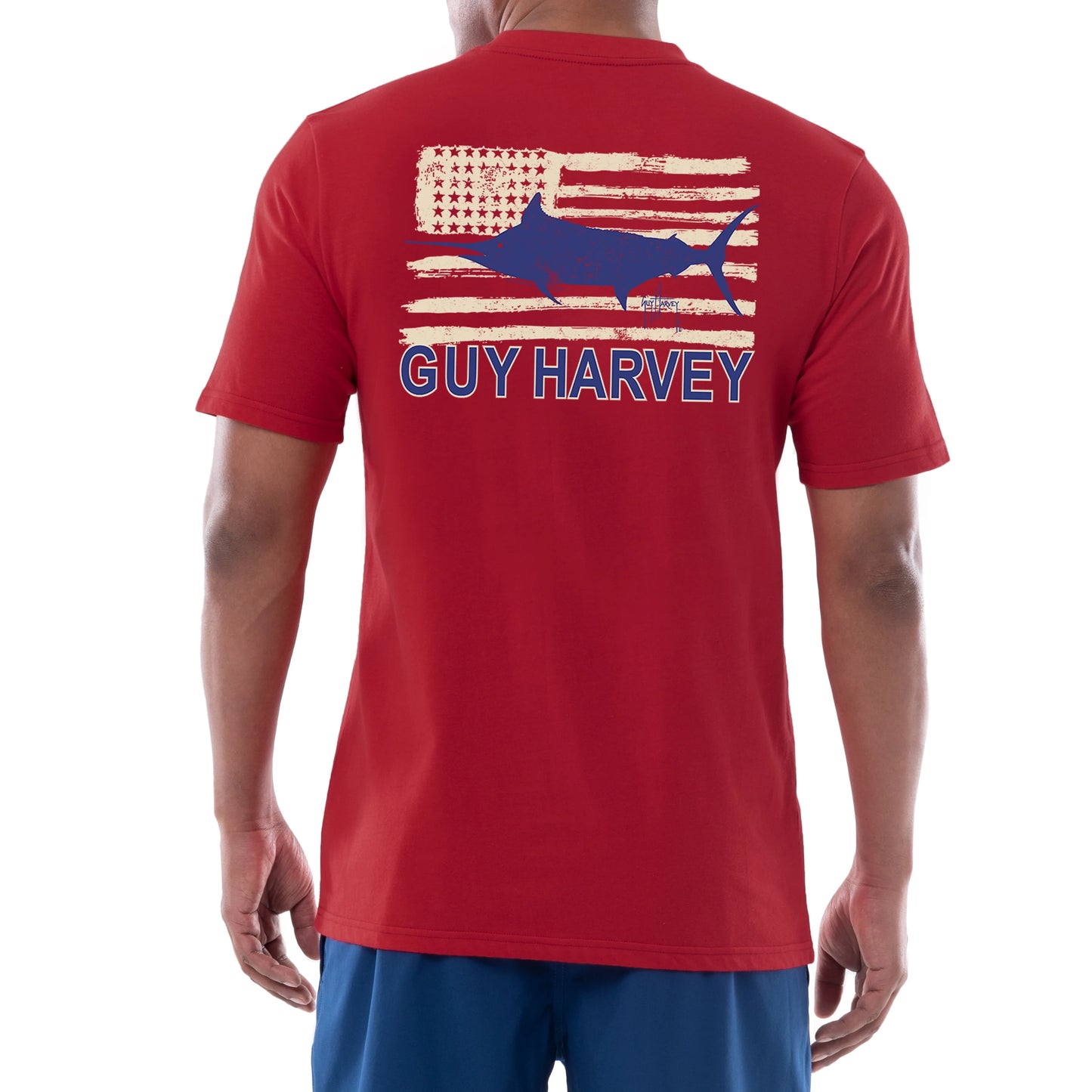 Men's Americana Fish Short Sleeve Pocket T-Shirt