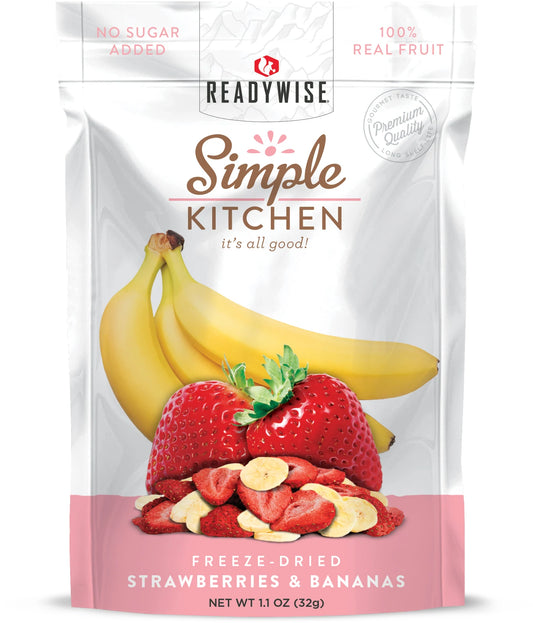Freeze-Dried Strawberries & Bananas - 6 Pack
