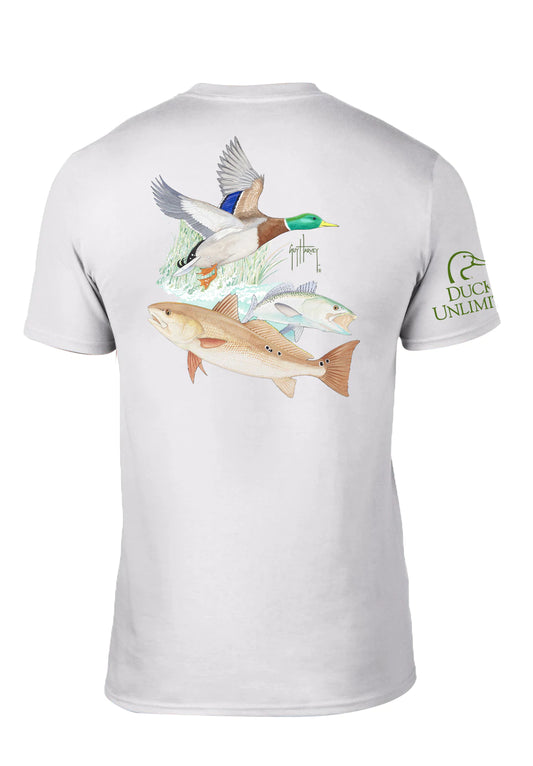 GH x DU Mallard Redfish Trout Short Sleeve Pocket T-Shirt