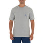 Men Freshwater Largemouth Lunge Bass Short Sleeve Pocket T-Shirt