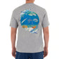 Men's Bonefish Catch II Short Sleeve Pocket Grey T-Shirt