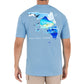 Men's Florida Mahi Short Sleeve Pocket Blue T-Shirt