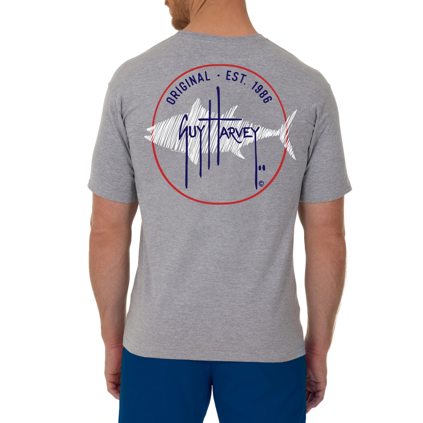 Men's Scribble Original Short Sleeve Grey T-Shirt