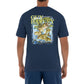 Men Freshwater Largemouth Bass Lilies Short Sleeve Pocket T-Shirt