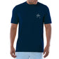 Men Freshwater Largemouth Bass Lilies Short Sleeve Pocket T-Shirt